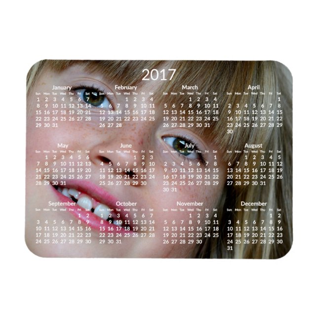 Personalized Calendars 2017 Flexible Magnet (Horizontal)