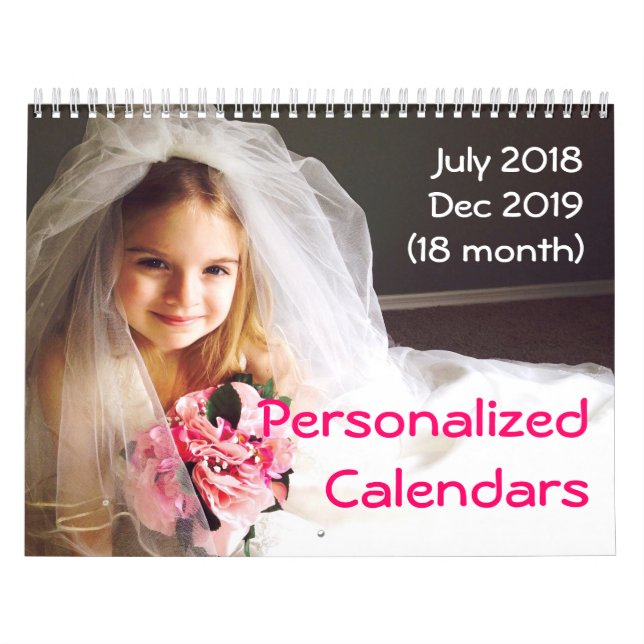 Personalized Calendars 2018-2019 18 Month Calendar (Cover)