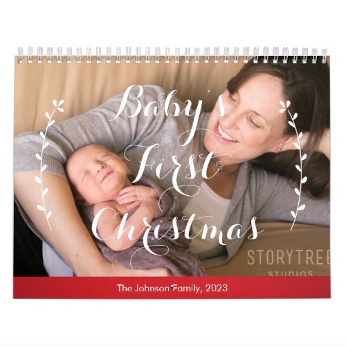 Personalized Calendars 2023 Babies First Christmas