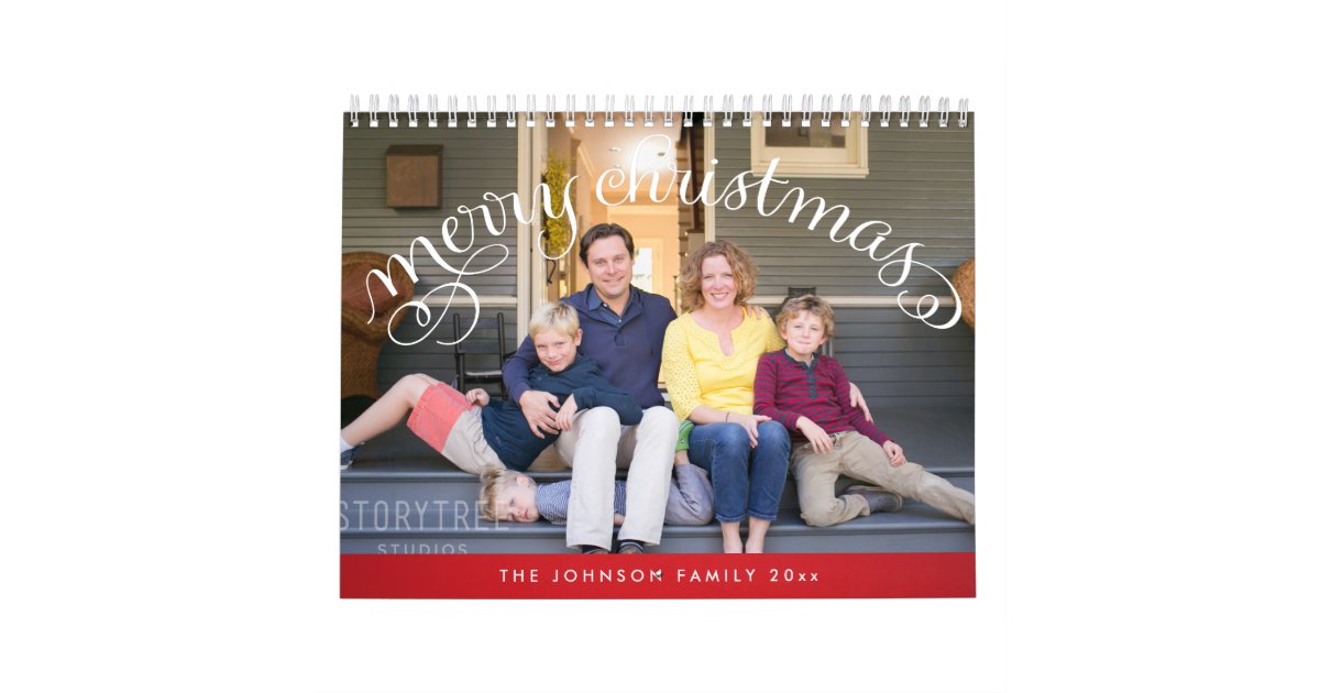 Personalized Calendars Photo Merry Christmas Zazzle