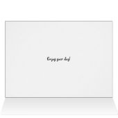 Personalized Calico cat sat in a box Birthday (Inside Horizontal (Top))