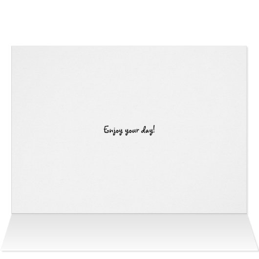 Personalized Calico cat sat in a box Birthday (Inside Horizontal (Top))