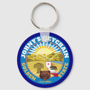 Personalized California Keychain
