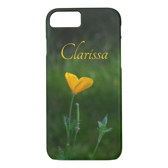 Personalized California Poppy Case-Mate iPhone Case (Back)