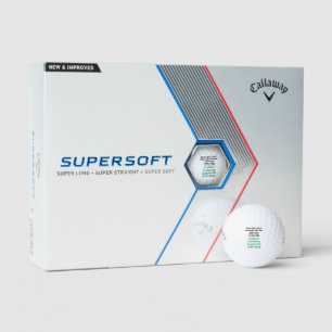 Personalized Callaway Supersoft Golf Balls, Custom Golf Balls