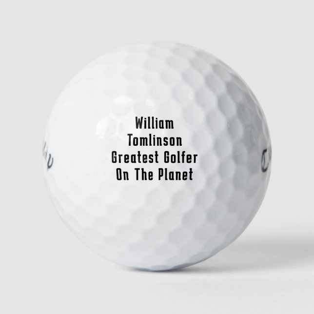 Personalized Callaway Warbird Golf Balls (Front)