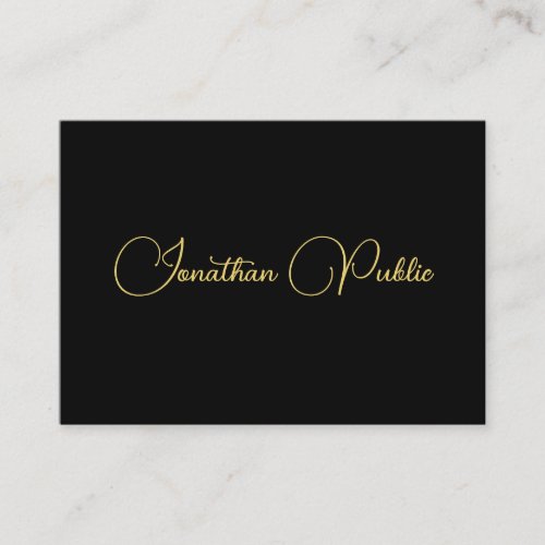 Personalized Calligraphy Script Name Template Business Card