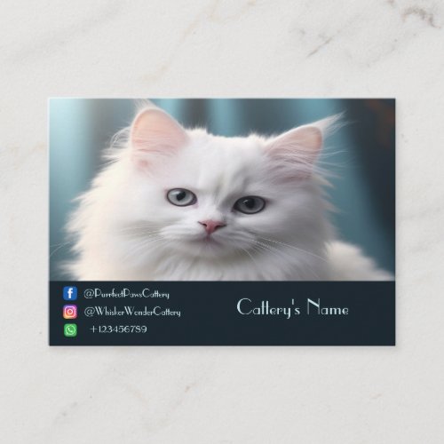 Personalized Calling Card For Cattery