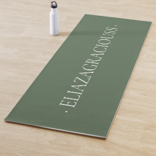 Personalized Calm Meditation Yoga Mat with Name