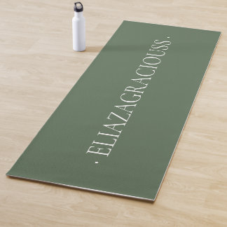 Personalized Calm Meditation Yoga Mat with Name