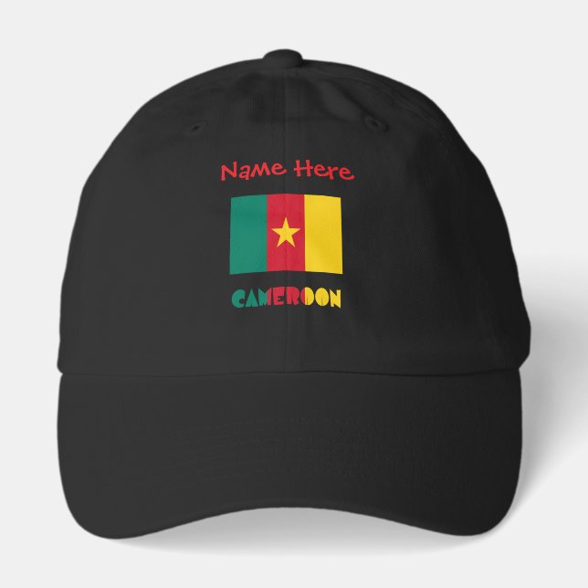 Personalized Cameroon Flag Hat (Front)
