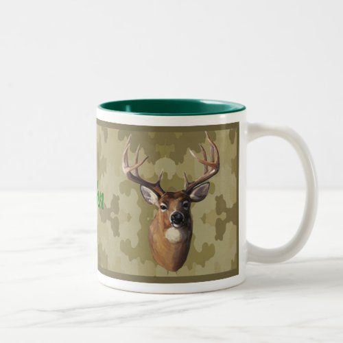 Personalized Camo Deer Mug
