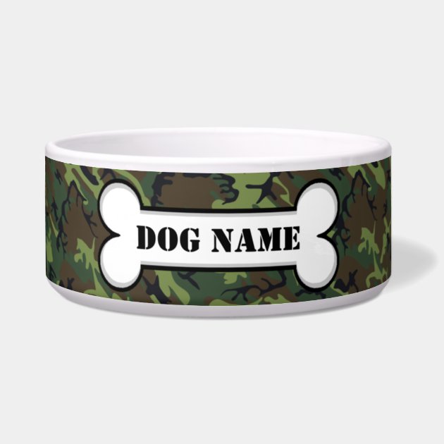 camo dog bowls