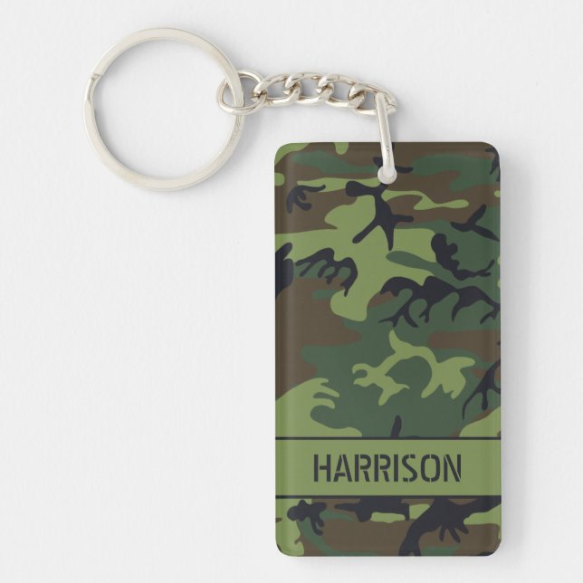 Personalized Camo Keychain (Front)