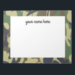 Personalized Camo Notepad<br><div class="desc">Personalized Camo Notepad</div>
