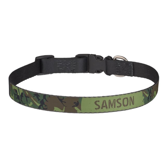 PERSONALIZED CAMO PATTERN PET COLLAR (Front)
