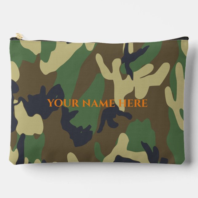 Personalized Camo Toiletry Bag (Front)