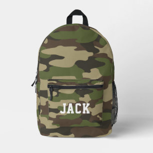 Personalized Camouflage Adventure Gear Backpack