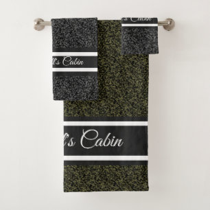 Personalized Camouflage Bath Towel Set