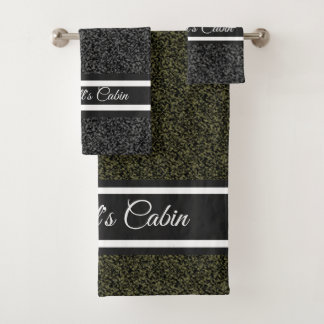 Personalized Camouflage Bath Towel Set