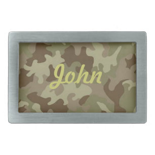 Personalized Camouflage Belt Buckle