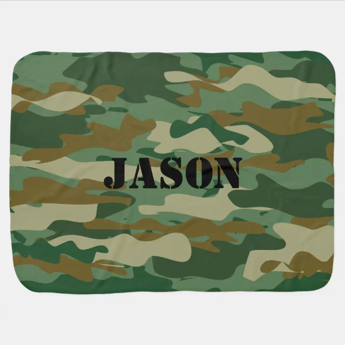 Personalized Camouflage Color Pattern Baby Blanket Zazzle Com