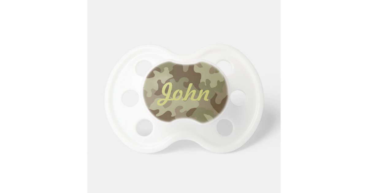 Personalized Camouflage Pacifier Zazzle