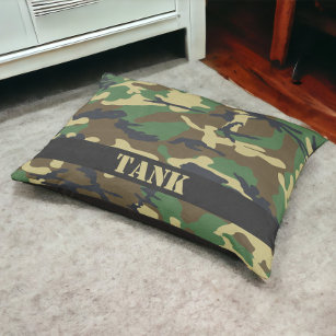 Personalized Camouflaged Pet Bed