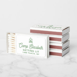 Personalized Camp Bach Bachelorette Matchboxes