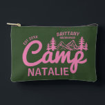 Personalized Camp Bach Bachelorette Party Custom Accessory Pouch<br><div class="desc">Get ready to embark on the adventure of a lifetime with our Personalized Camp Bach Bachelorette Party Custom Accessory Pouch! Designed for the ultimate mountain bachelorette party, this versatile accessory pouch is the perfect bachelorette party favor for your last trail before the veil. Crafted in a neutral forest green reminiscent...</div>
