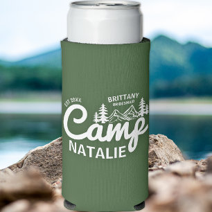 Personalized Camp Bach Bachelorette Party Custom Seltzer Can Cooler