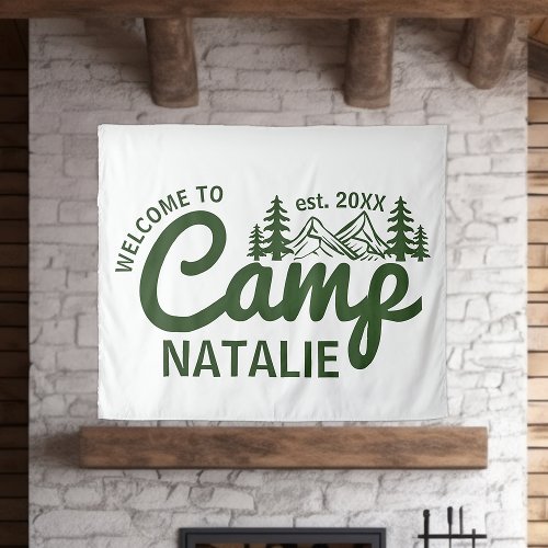 Personalized Camp Bach Bachelorette Party Custom Tapestry