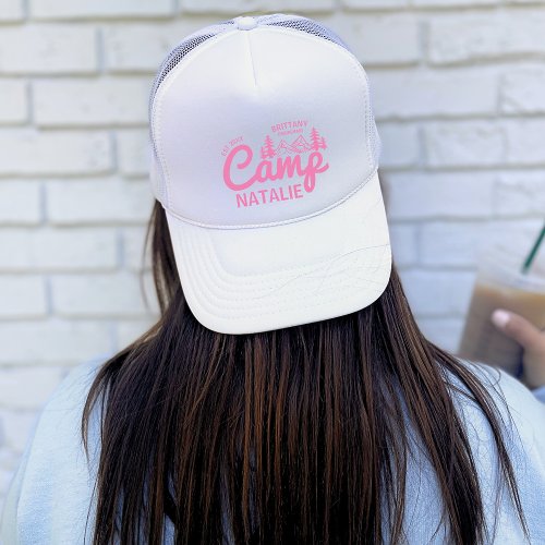 Personalized Camp Bach Bachelorette Party Custom Trucker Hat