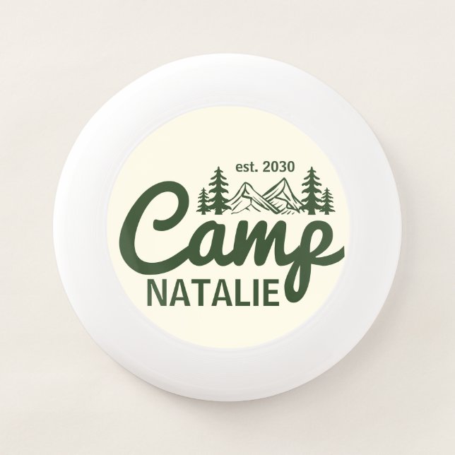 Personalized Camp Bach Bachelorette Party Custom Wham-O Frisbee (Front)