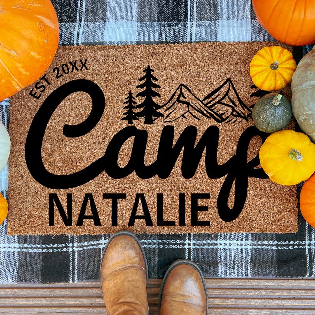 Personalized Camp Bach Bachelorette Party Fiber Doormat (Creator Uploaded)