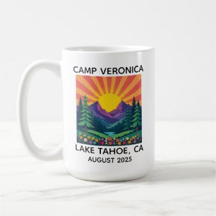 Personalized Camp Bachelorette Mug, Custom Retro Coffee Mug