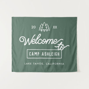 Personalized Camp Bachelorette Party Backdrop