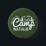 Personalized Camp Bachelorette Party Bridesmaids Button<br><div class="desc">Elevate your bachelorette bash with our Personalized Camp Bachelorette Party Bridesmaids Buttons, the perfect addition to any glamping adventure. Designed with nature-inspired elements like mountains and mimosas, these buttons capture the rustic yet elegant spirit of a "wild in the woods" celebration. Whether you're lounging by the campfire, exploring the great...</div>