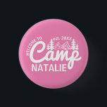 Personalized Camp Bachelorette Party Bridesmaids Button<br><div class="desc">Experience the perfect blend of adventure and elegance with our Personalized Camp Bachelorette Party Bridesmaids Buttons. These charming buttons are designed to enhance your glamping bachelorette party, featuring delightful designs that capture the essence of a "wild in the woods" celebration. Imagine the joy of your bridesmaids as they wear these...</div>