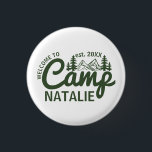 Personalized Camp Bachelorette Party Bridesmaids Button<br><div class="desc">Elevate your glamping bachelorette party with our Personalized Camp Bachelorette Party Bridesmaids Button, the perfect accessory for a wild adventure in the woods! Designed specifically for those who cherish the blend of nature and celebration, these buttons feature chic, rustic designs that capture the essence of a camp bachelorette experience. Adorned...</div>