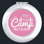 Personalized Camp Bachelorette Party Bridesmaids Compact Mirror<br><div class="desc">Give your bridesmaids a chic keepsake that’s both practical and perfectly on-theme with this Personalized Camp Bachelorette Party Bridesmaids Compact Mirror. Tailored for a glamping bachelorette weekend, this mirror captures the essence of a “Wild in the Woods” adventure, making it an ideal addition to your Camp Bachelorette Party Favors. Compact...</div>