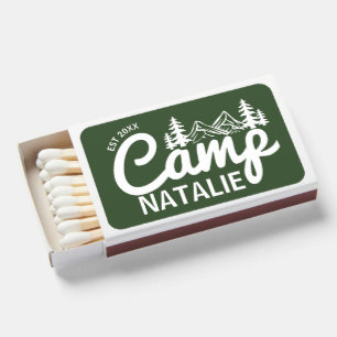 Personalized Camp Bachelorette Party Bridesmaids Matchboxes