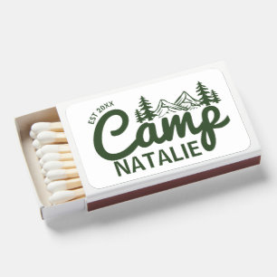 Personalized Camp Bachelorette Party Bridesmaids Matchboxes