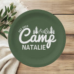 Personalized Camp Bachelorette Party Bridesmaids Paper Plates<br><div class="desc">Step into a world of rustic charm and personalized flair with our Personalized Camp Bachelorette Party Paper Plates. Designed specifically for the adventurous bride-to-be and her crew, these plates combine practical functionality with unique, camp-inspired aesthetics that set the perfect tone for an outdoor celebration. Their custom design effortlessly captures the...</div>