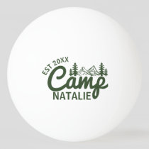 Personalized Camp Bachelorette Party Bridesmaids Ping Pong Ball