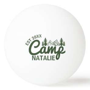Personalized Camp Bachelorette Party Bridesmaids Ping Pong Ball