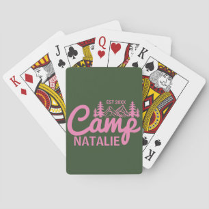 Personalized Camp Bachelorette Party Bridesmaids Poker Cards