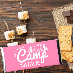 Personalized Camp Bachelorette Party Cool Smores Hershey Bar Favors