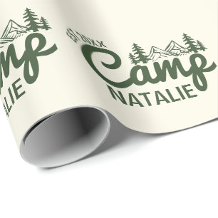 Personalized Camp Bachelorette Party Customized Wrapping Paper