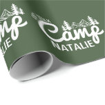 Personalized Camp Bachelorette Party Customized Wrapping Paper<br><div class="desc">Wrap your camp bachelorette party gifts in style with this Personalized Camp Bachelorette Party Customized Wrapping Paper. Perfect for celebrating the "Last Trail Before the Veil, " this unique gift wrap brings a fun and cohesive touch to your glamping-inspired event. Whether you’re packing party favors, bridesmaid gifts, or decorations, this...</div>